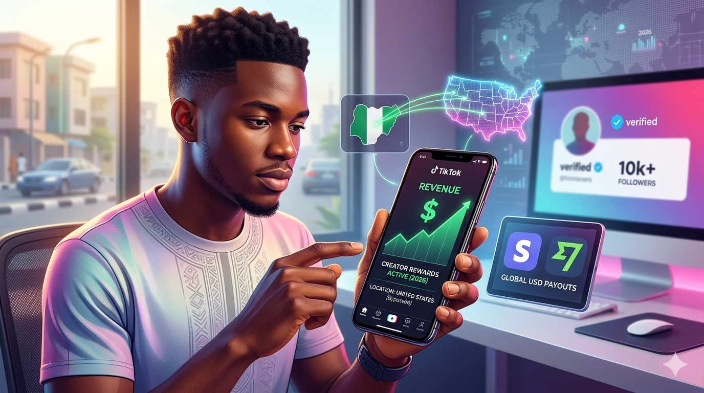 How to Monetize TikTok in Nigeria (2026): Bypassing "Not Available in Your Region.