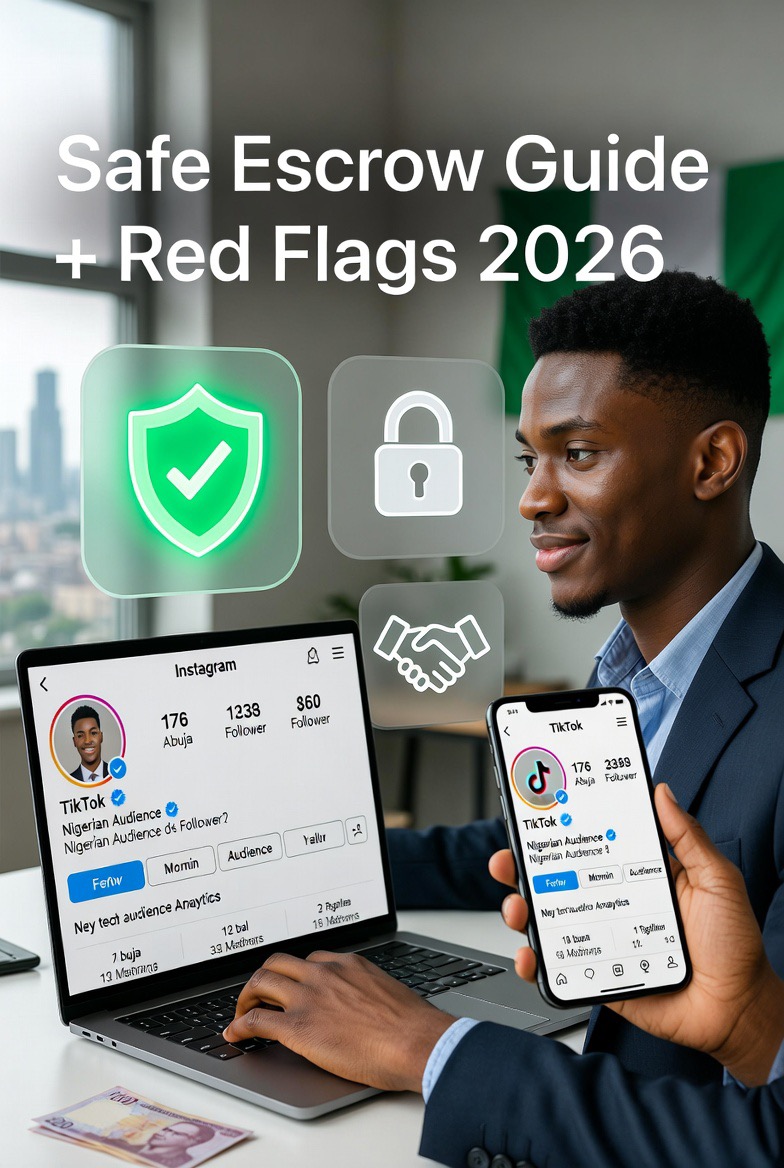 How to Safely Buy Verified Instagram/TikTok Accounts in Nigeria in 2026 (Step-by-Step Escrow Guide + Red Flags)