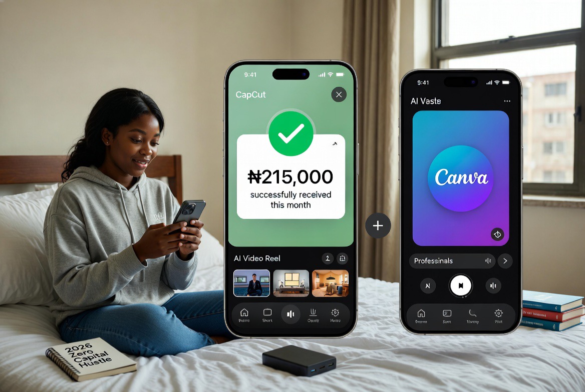 Best Zero-Capital Side Hustles for Nigerian Students in 2026: Earn ₦100k–₦300k/Month from Your Phone