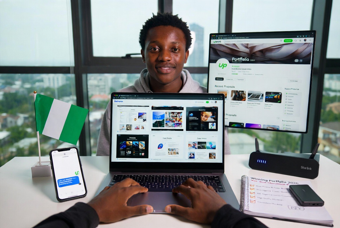 Building a Winning Portfolio as a Nigerian Freelance Designer: Get Clients on Behance & Upwork 2026