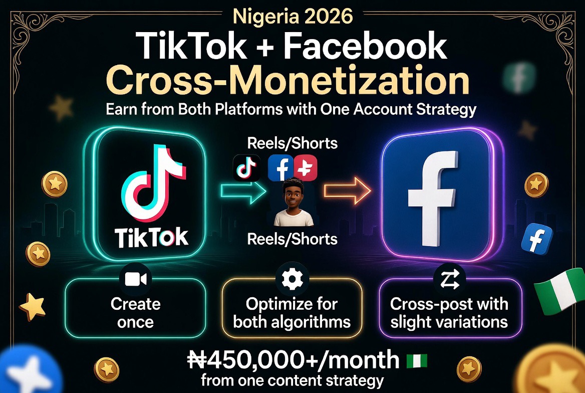 TikTok + Facebook Cross-Monetization Nigeria 2026: Earn from Both Platforms with One Account Strategy