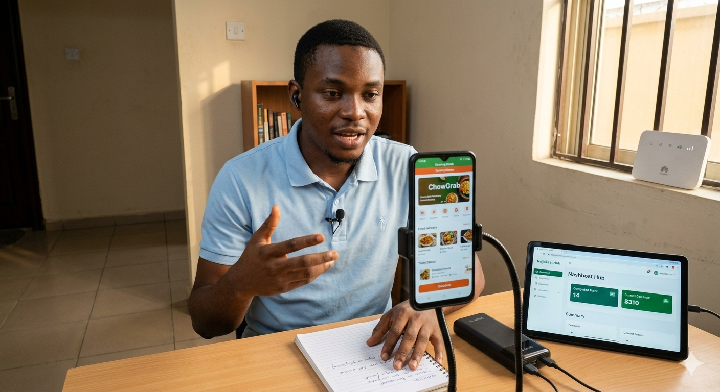 User Testing + AI Feedback Gigs: Earn $1,200/Month Testing Apps Nigerians Actually Use
