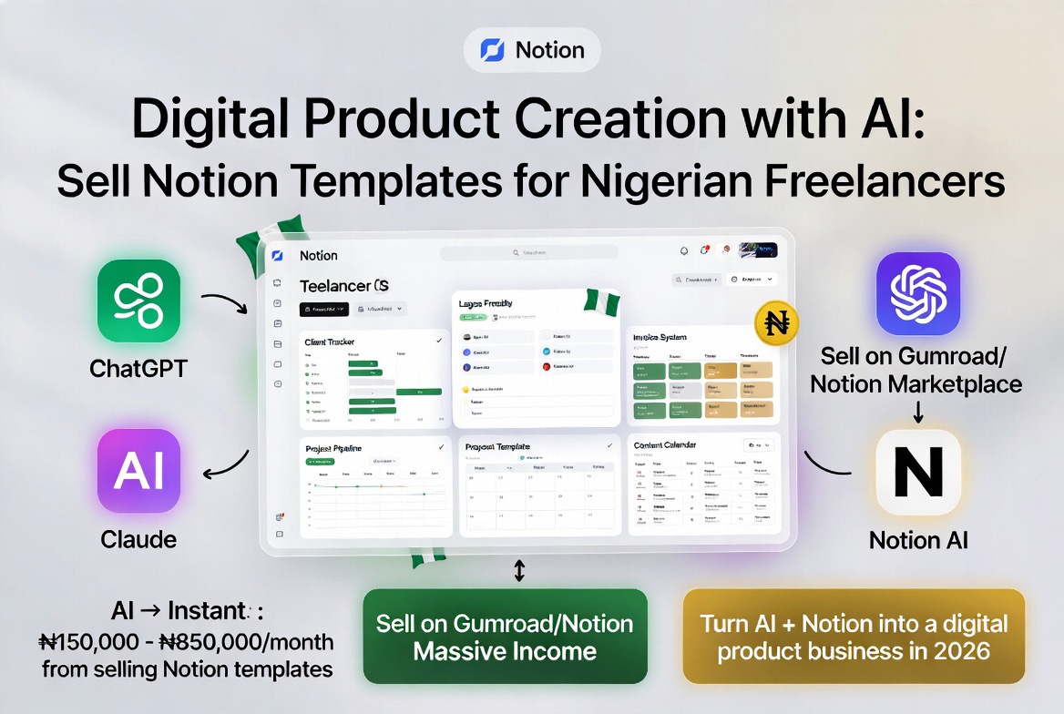Digital Product Creation with AI: Sell Notion Templates for Nigerian Freelancers