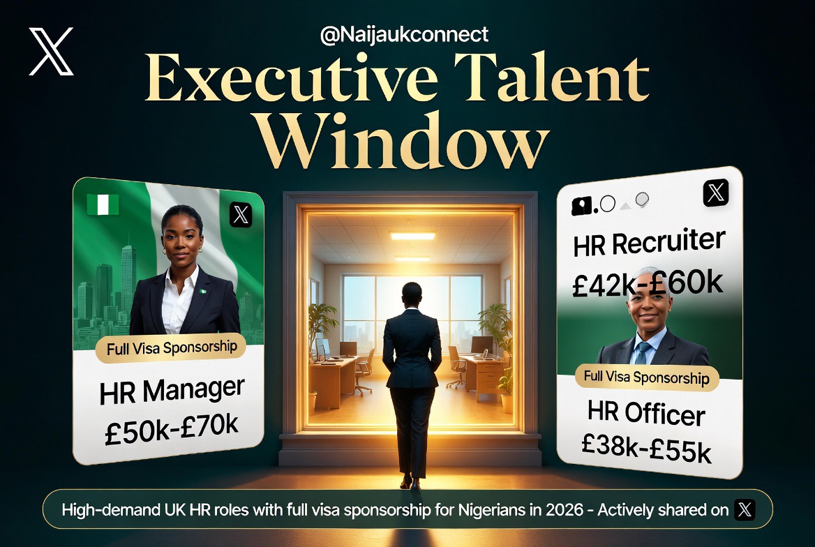 UK HR Roles with Visa Sponsorship: Manager, Recruiter & Officer Positions for Nigerians in 2026