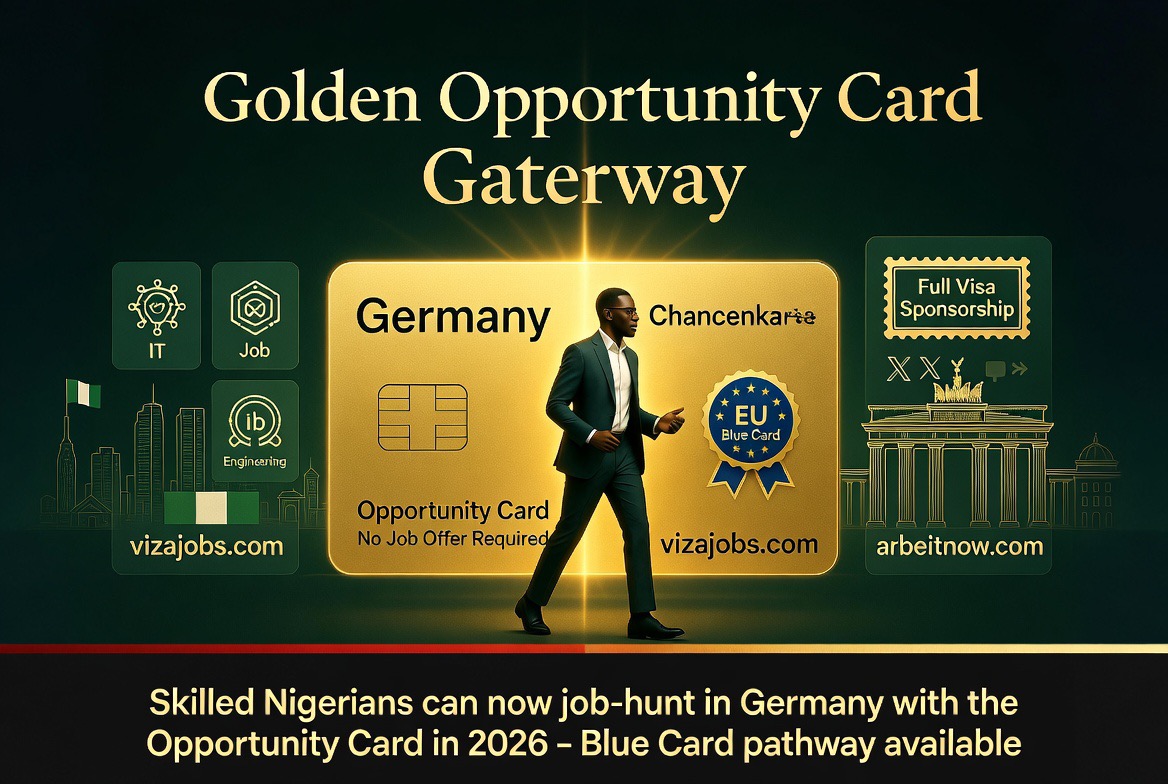 Germany Opportunity Card & Blue Card Jobs: Job Seeker Visas Without Upfront Offers for Nigerians