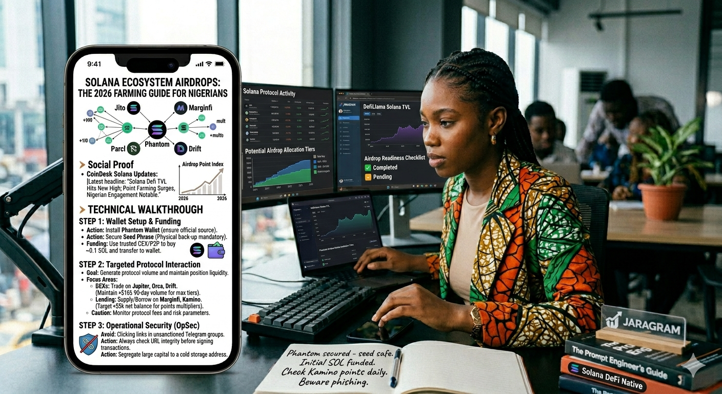 Solana Airdrop Farming Guide 2026: The Nigerian Creator’s Blueprint