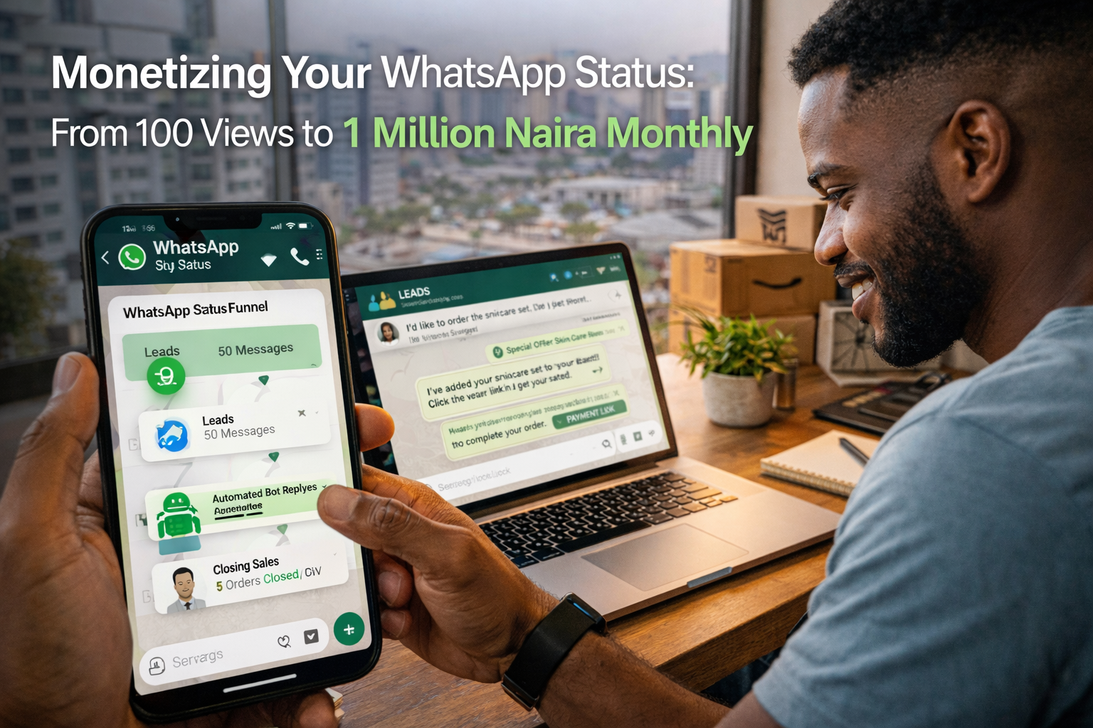 Monetizing Your WhatsApp Status: 100 Views to 1 Million Naira Monthly