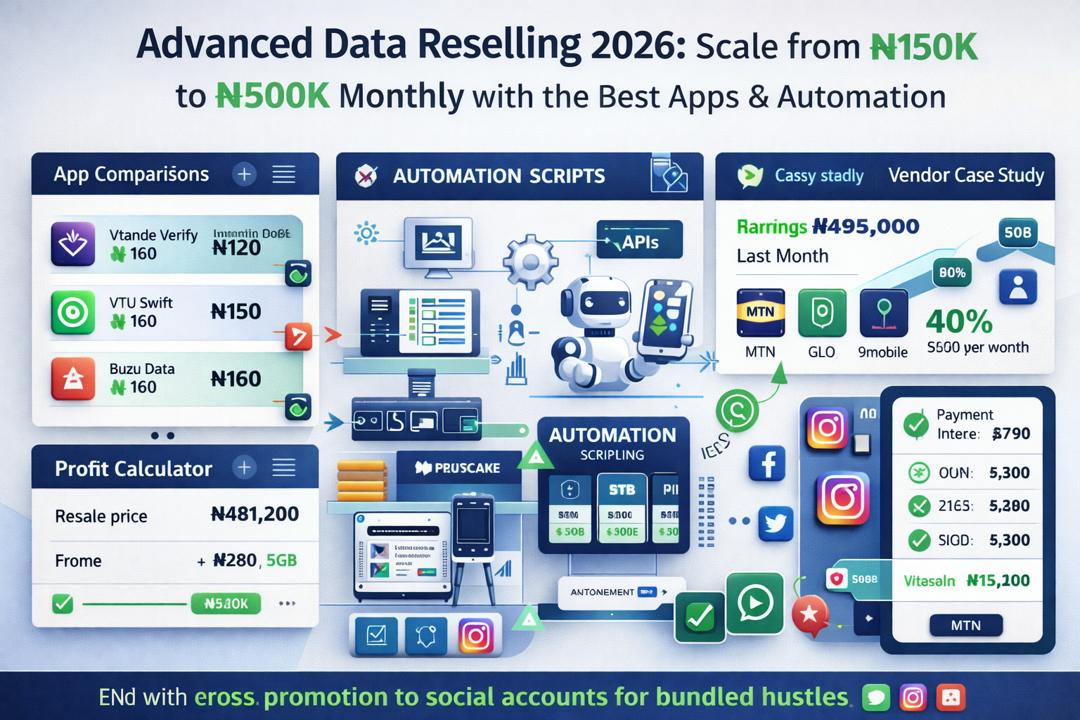 Advanced Data Reselling 2026: Scale from ₦150K to ₦500K Monthly with the Best Apps & Automation