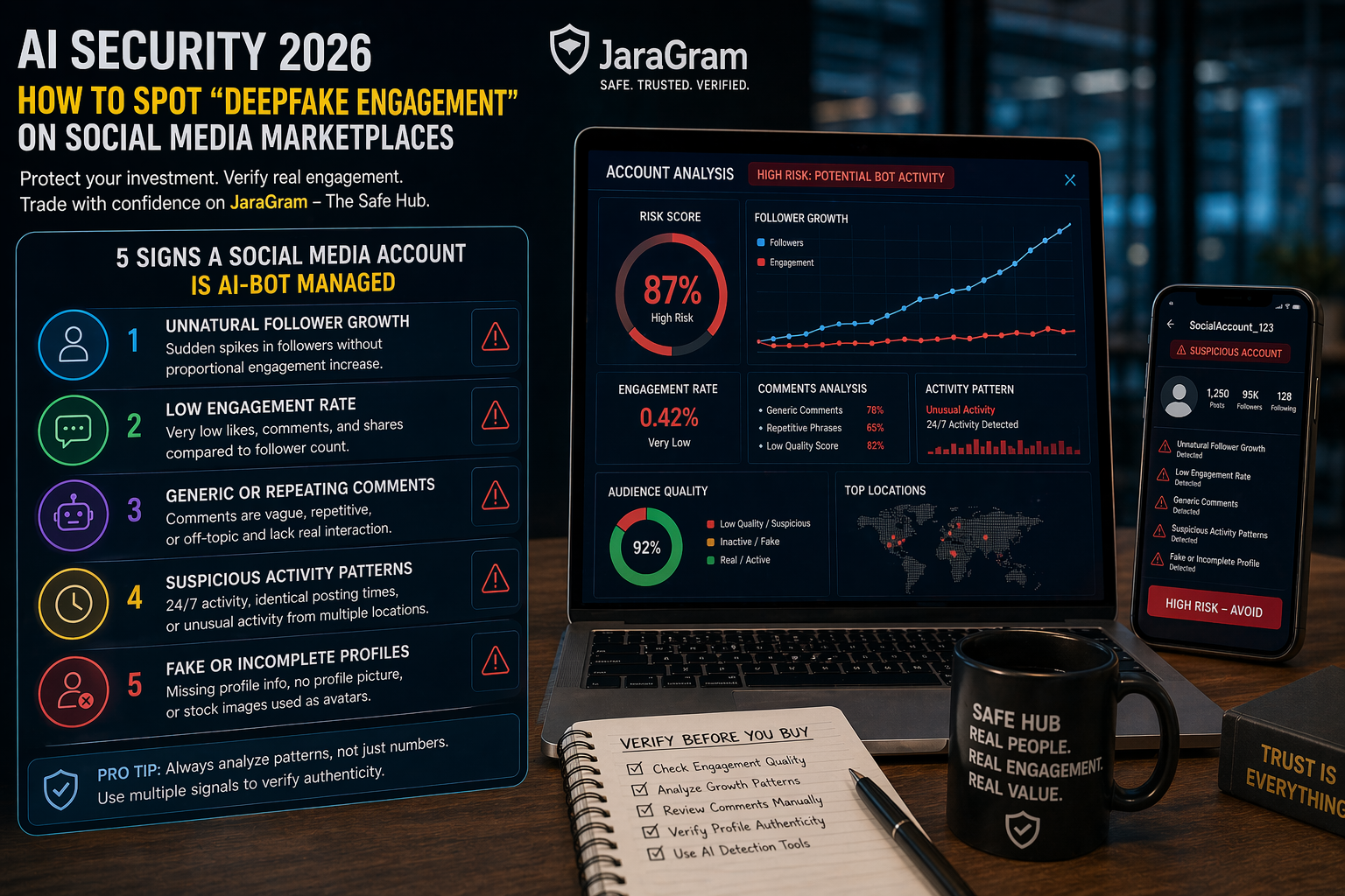 AI Security 2026: How to Spot Deepfake Engagement on Social Media Marketplaces