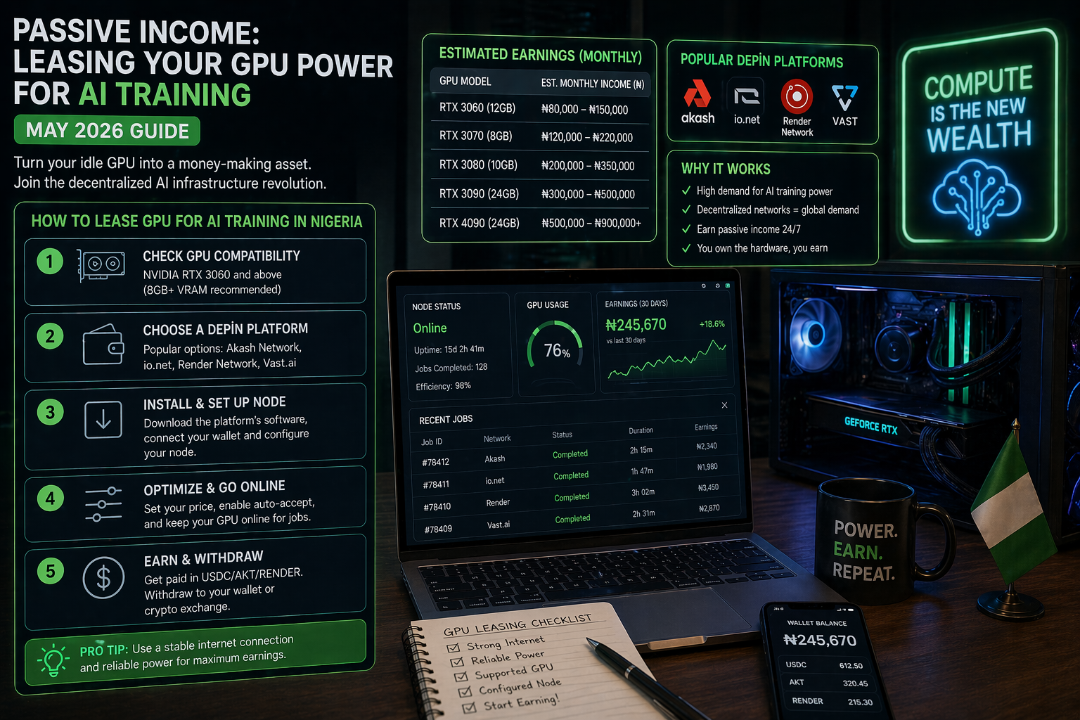 Passive Income: Leasing Your GPU Power for AI Training (May 2026 Guide)