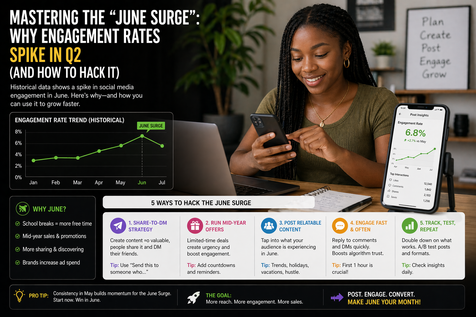 Mastering the June Surge: Why Engagement Rates Spike in Q2 and How to Hack It in 2026