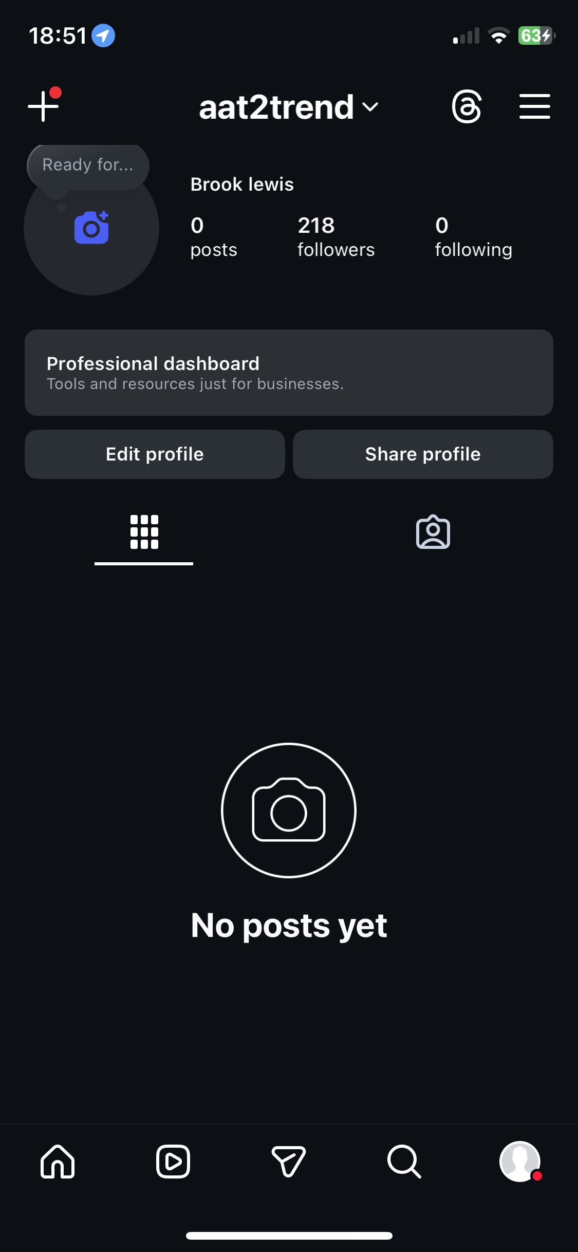 Social media account screenshot — Aat2trend